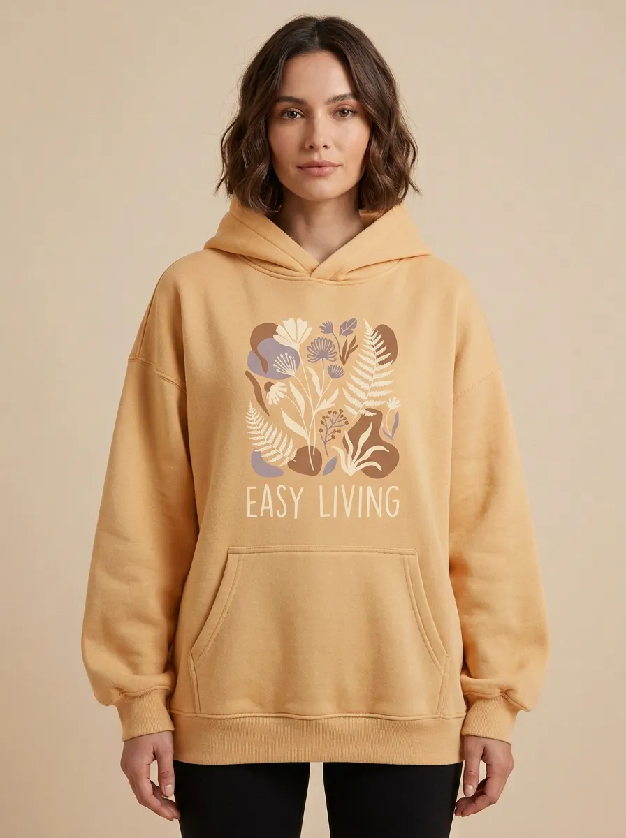 Botanical Nature Easy Living Hoodie