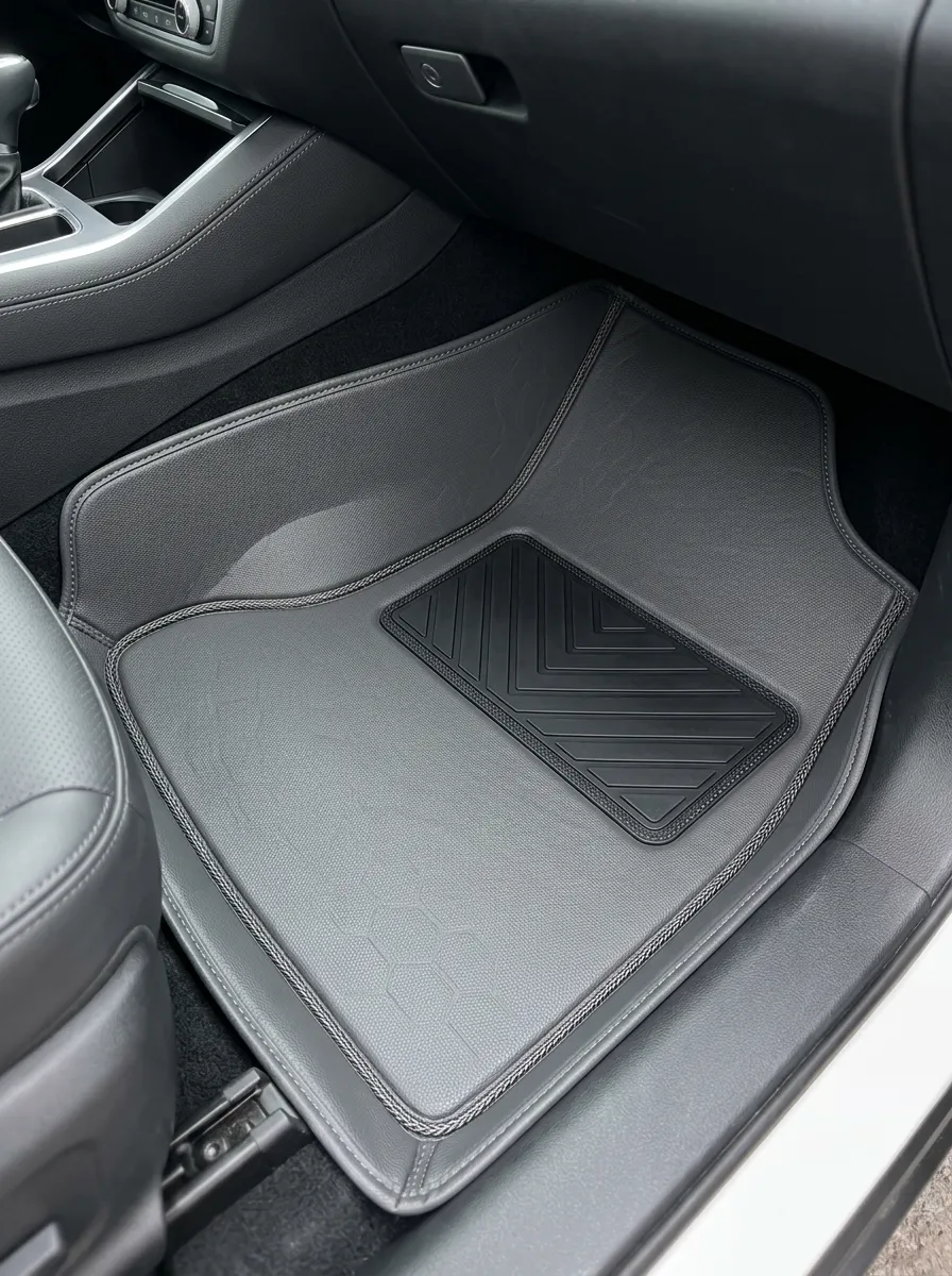 Leather-Texture Car Floor Mats