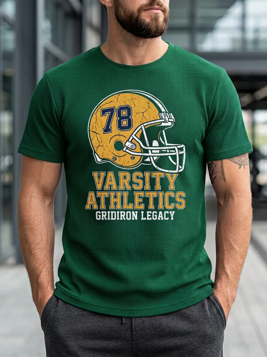 Men's Bold Gridiron Helmet T-Shirt