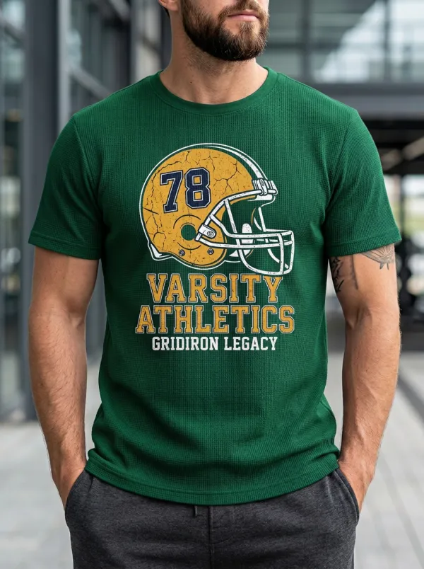 Men's Bold Gridiron Helmet T-Shirt