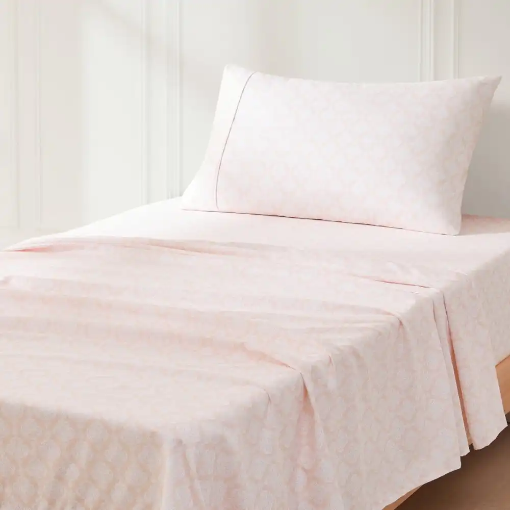 Damask Sheet Bedding Set