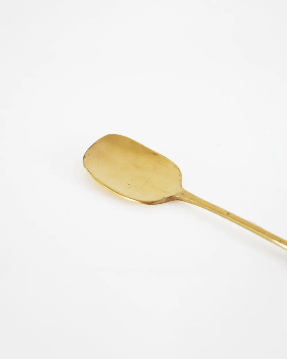Rectangular Brass Serving Spoon