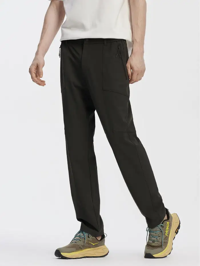 Men's Straight Open-weave Trousers