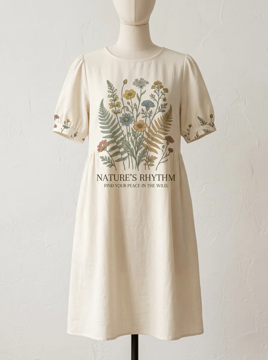 Nature Lover Wildflower Botanical Dress