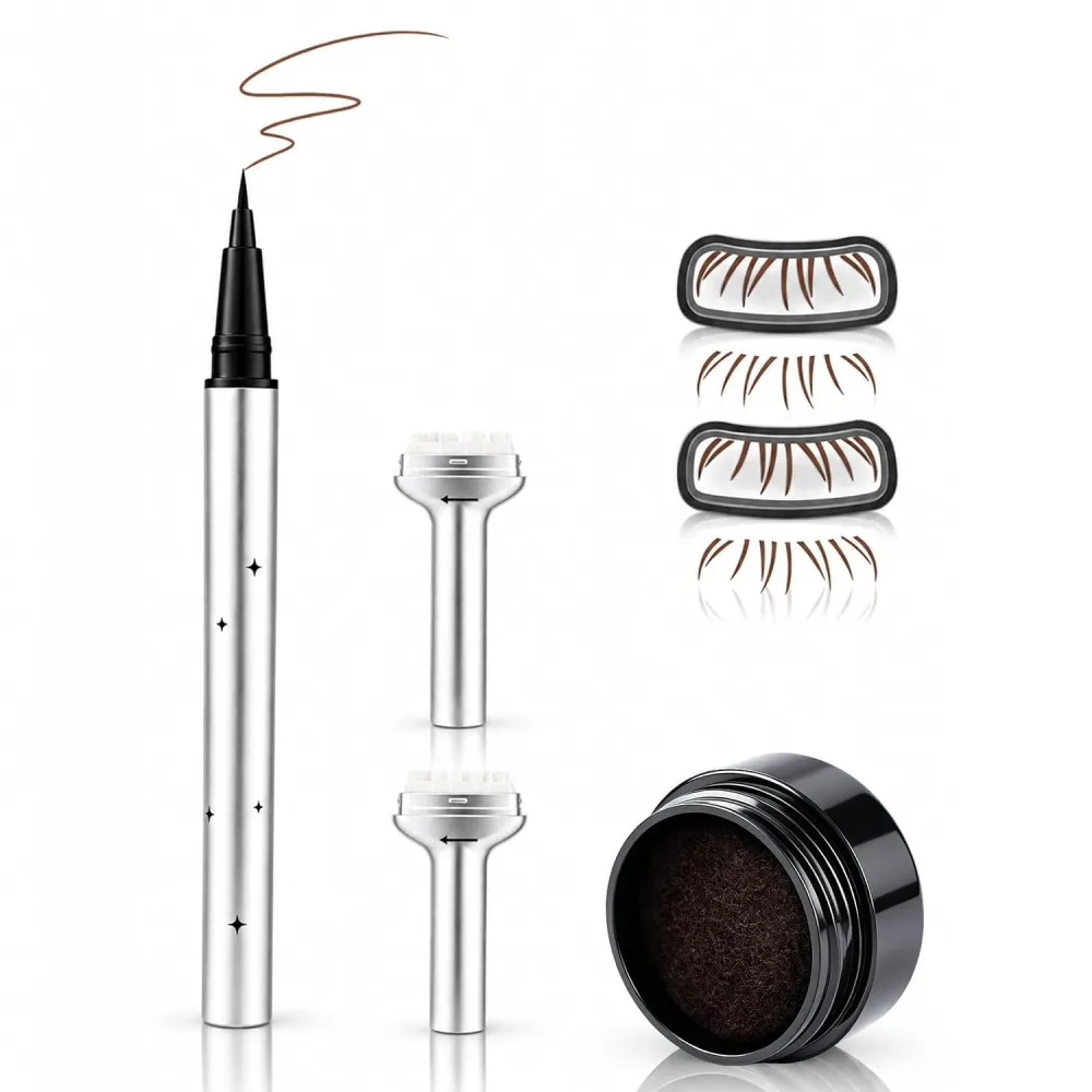 Lower Lash Stamp With Fine Eyeliner Pen