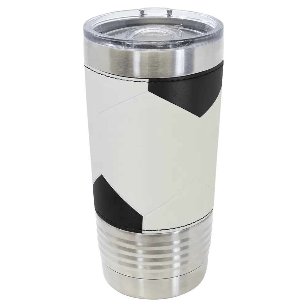 Leatherette Finish Sports Travel Mug