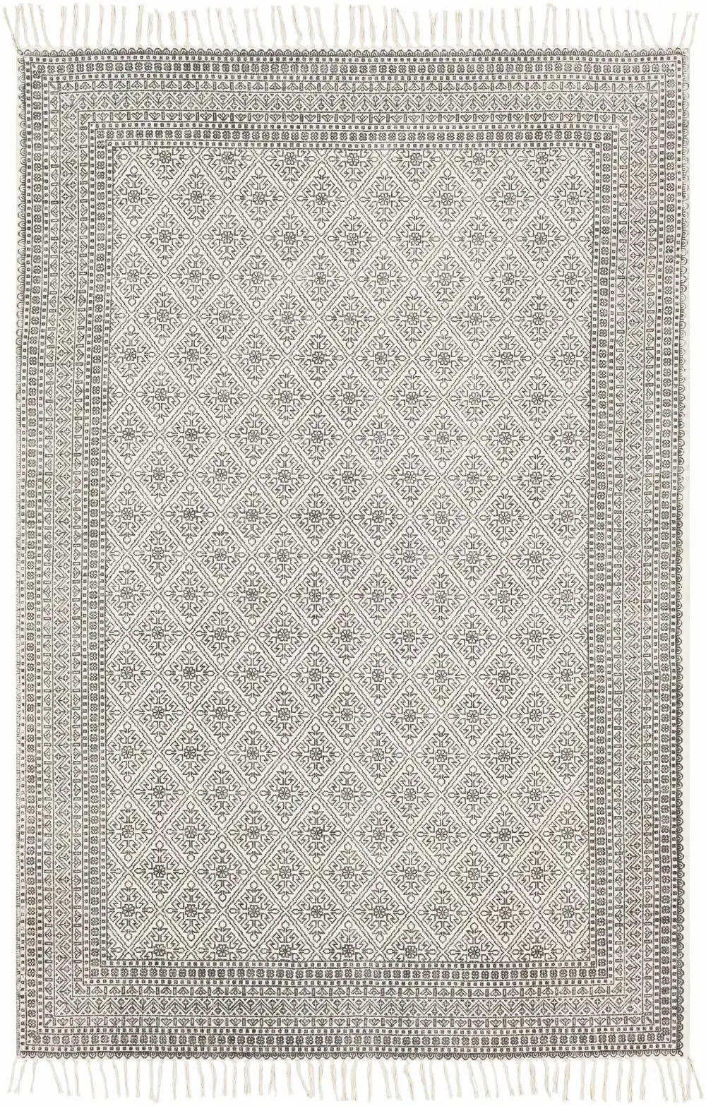 Versatile Traditional Cotton Area Rug