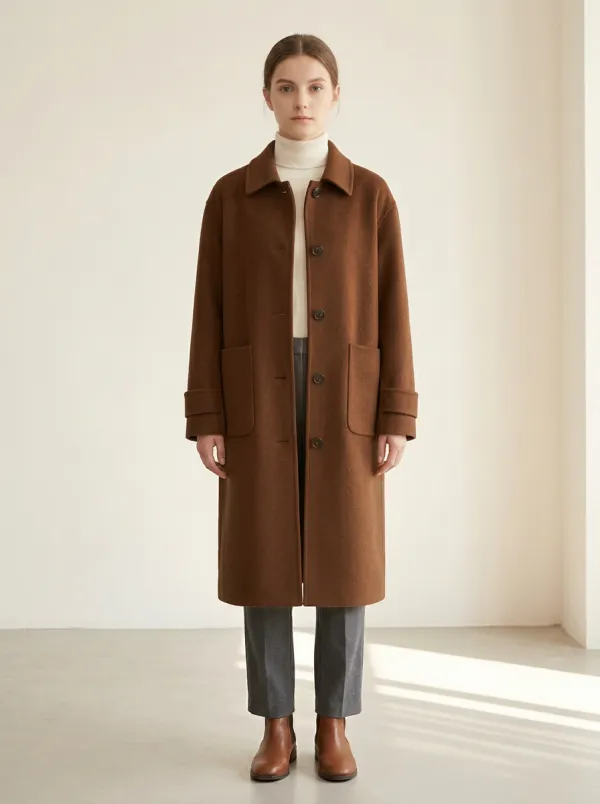 Timeless Wool-Blend Outerwear Coat