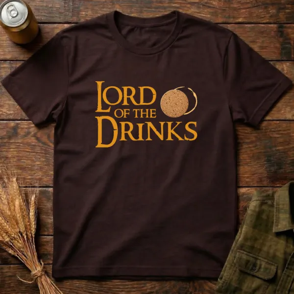 Lord Of The Drinks Graphic Cotton T-Shirt