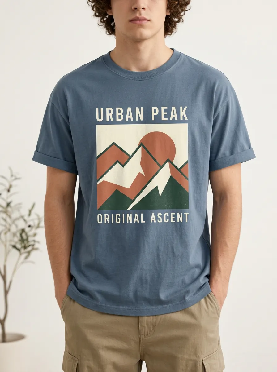 Men's Mountain Peak Sun Graphic T-Shirt