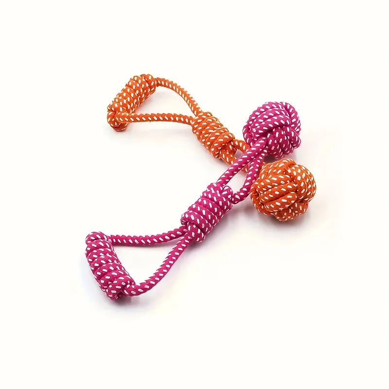 Interactive Dog Rope Ball