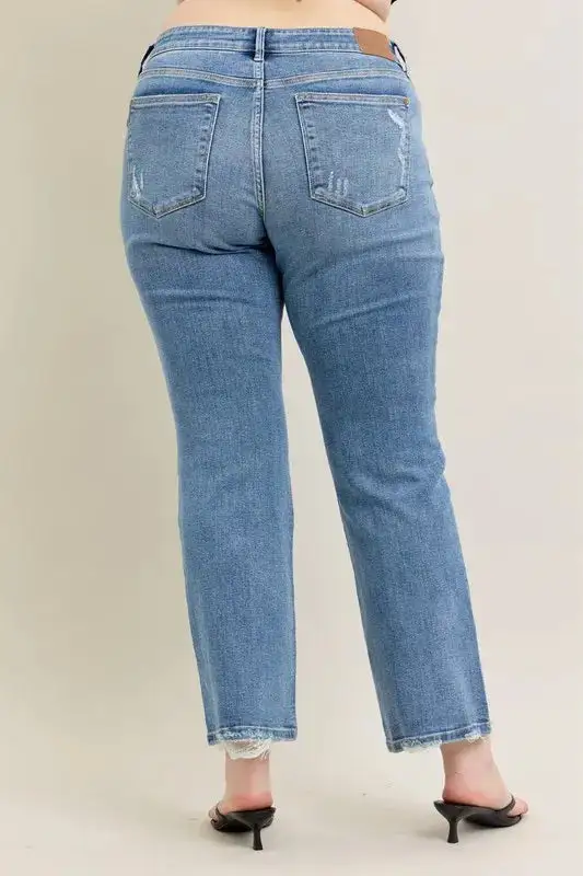 Draped Bootcut Jeans