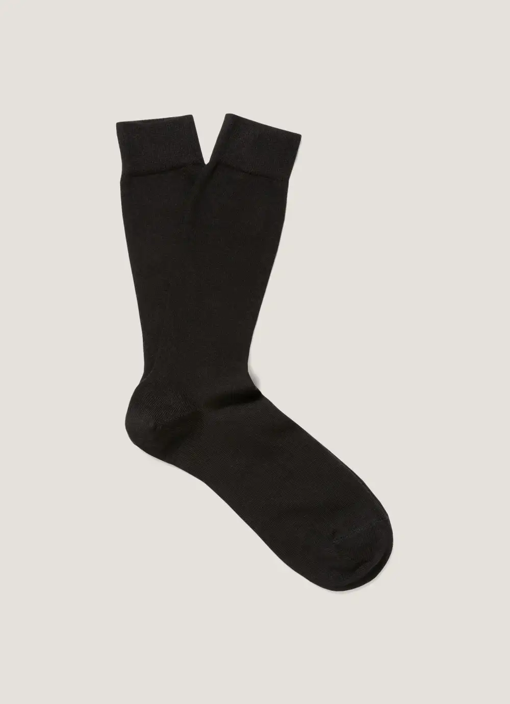 Black Long Staple Cotton Socks