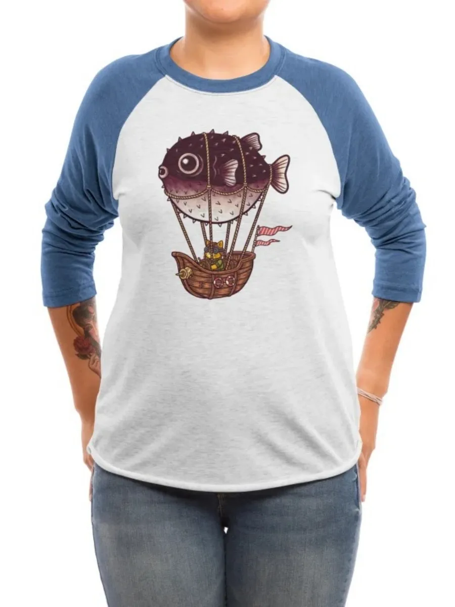 Pufferfish Airship Cat Tee