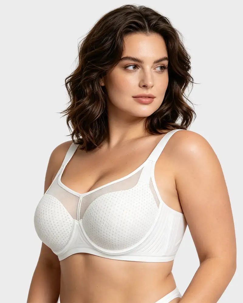 Honeycomb™  Mesh Underwire Minimizing Bra