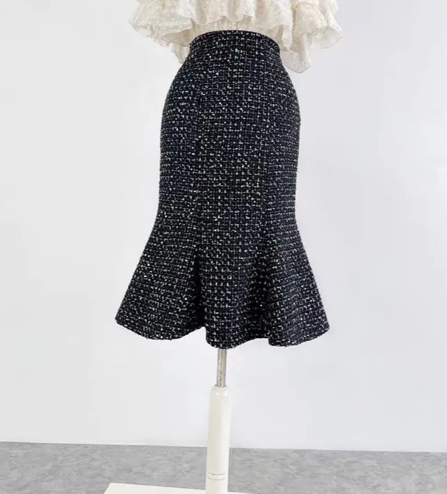 Relaxed Everyday Casual Wool Skirt