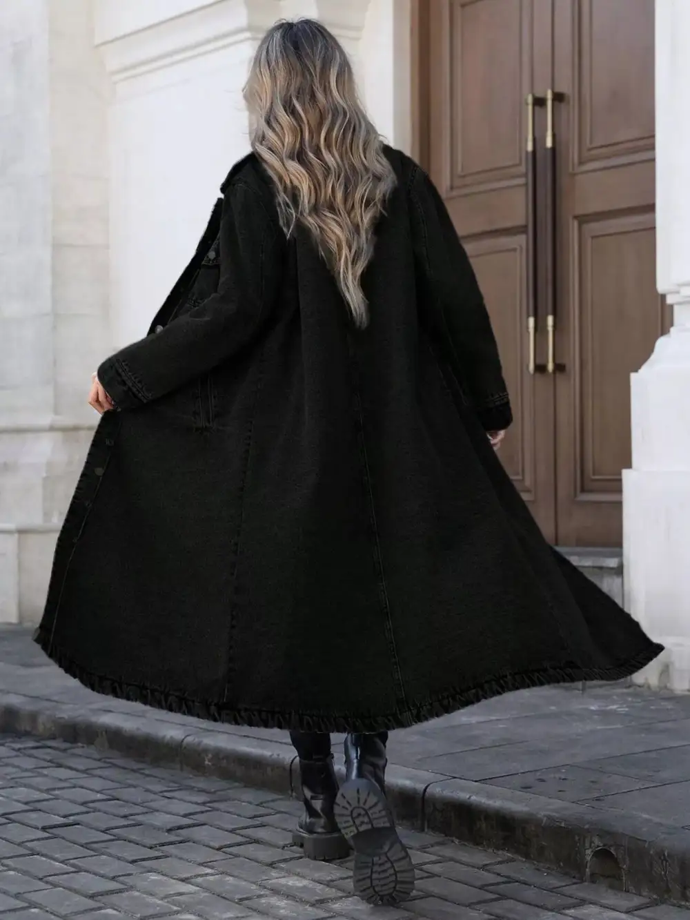 Longline Button-front Jacket