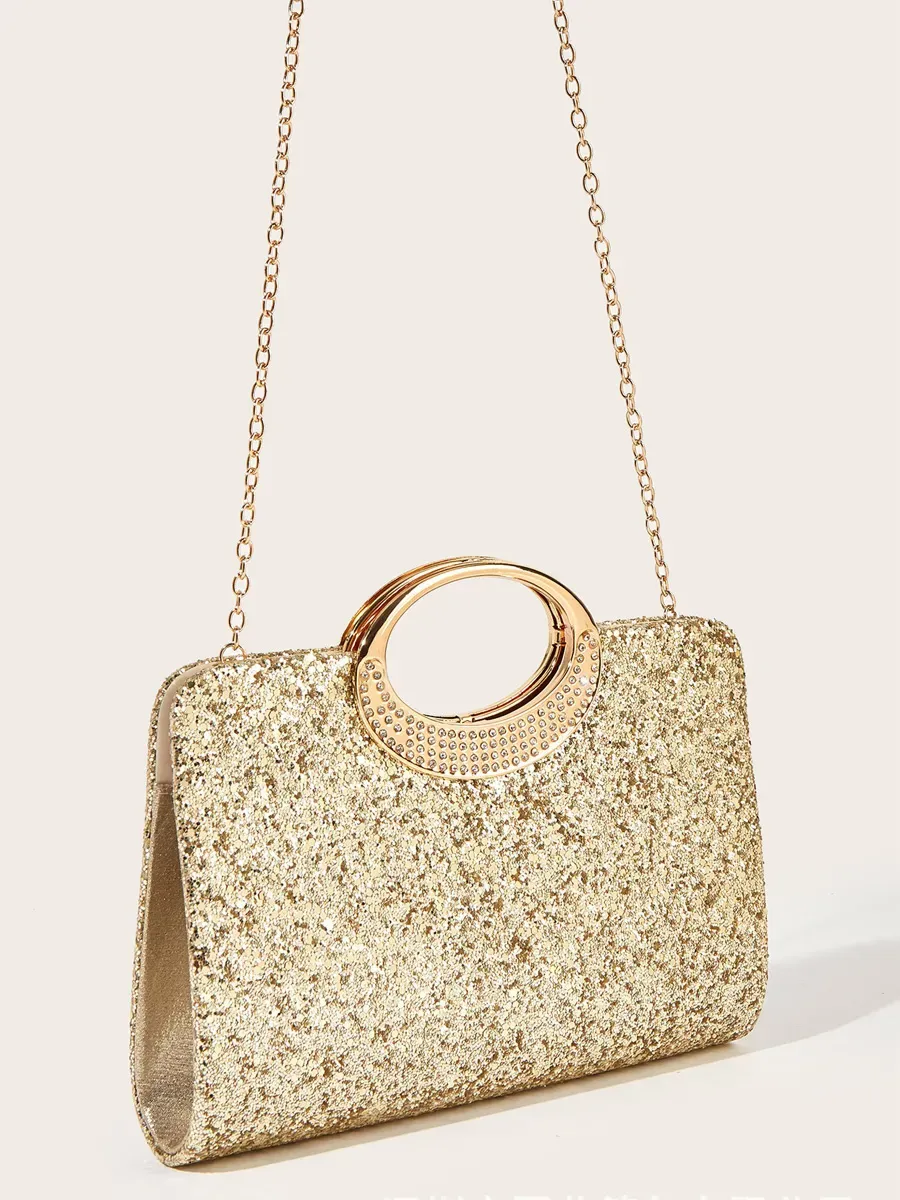 Luna Retro Large Round Ring Handbag
