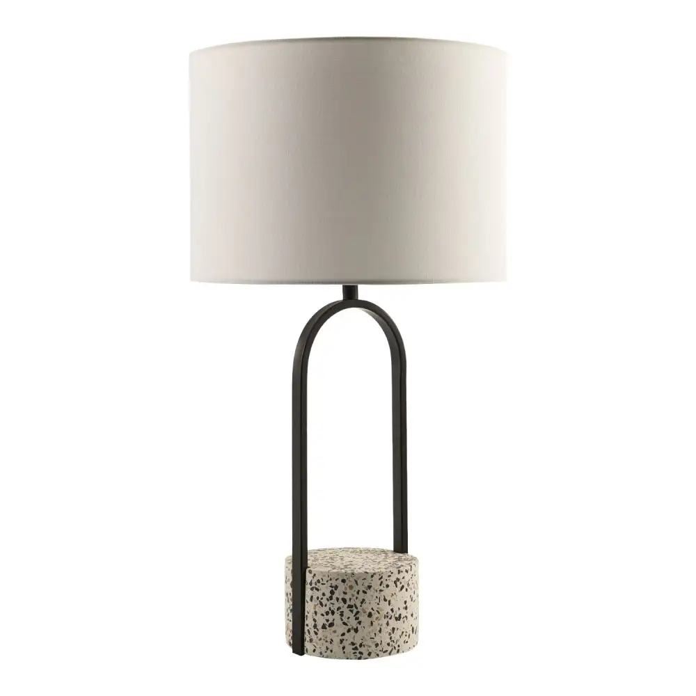 Framed Cement Table Lamp