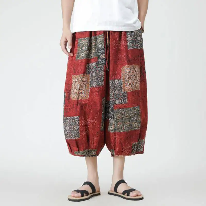 Patchwork Pocketed Pants