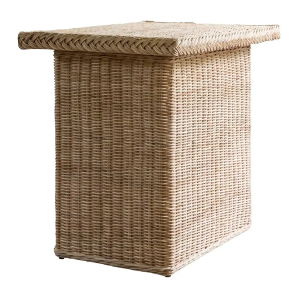 Classic Wicker Side Table