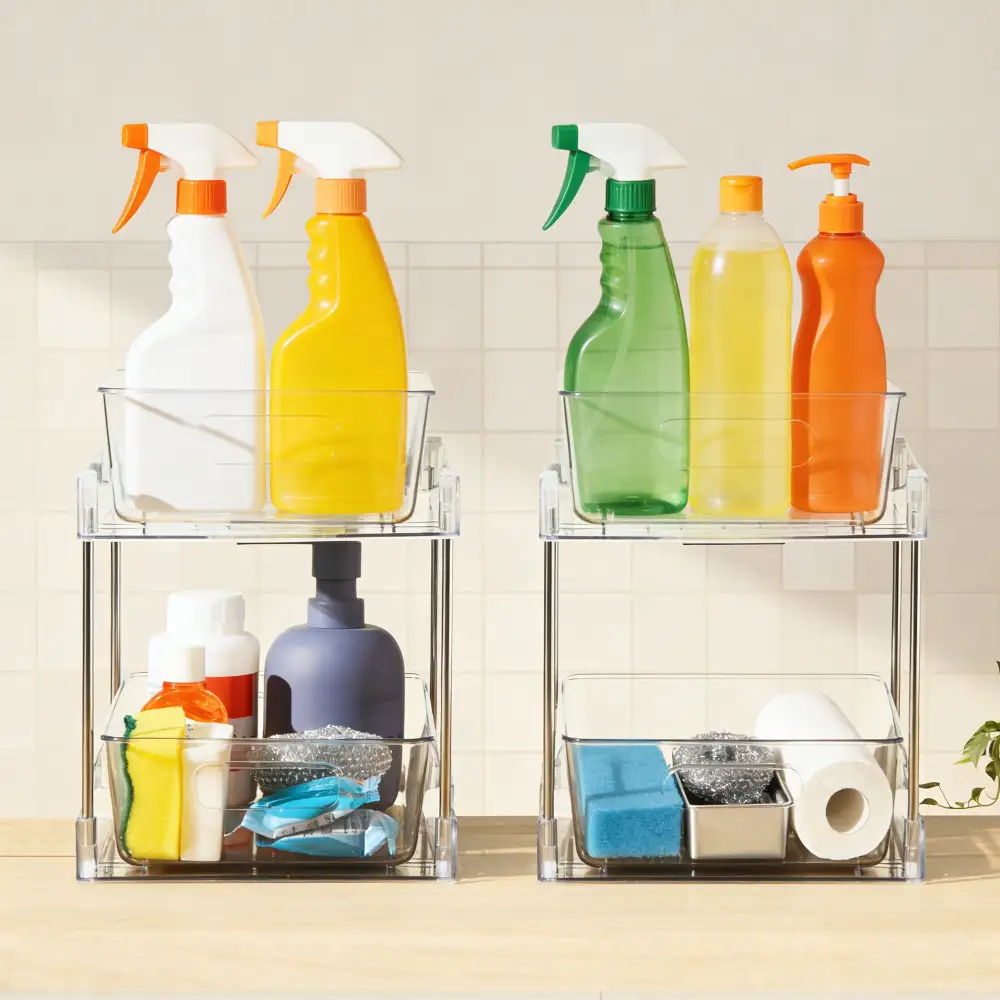Tier Pull Out Cleaning Organizers