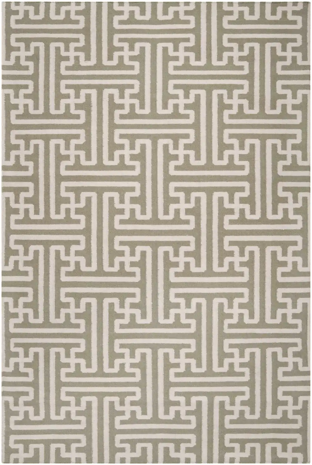 Patterned Contemporary Wool Area Rug