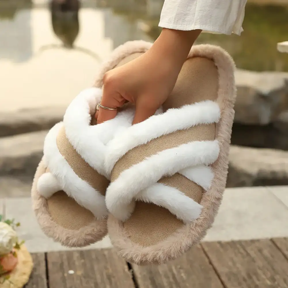 Easygoing Open Toe House Slippers