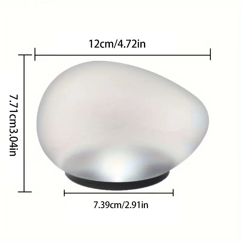 2 Pcs Solar Cobblestone Path Light