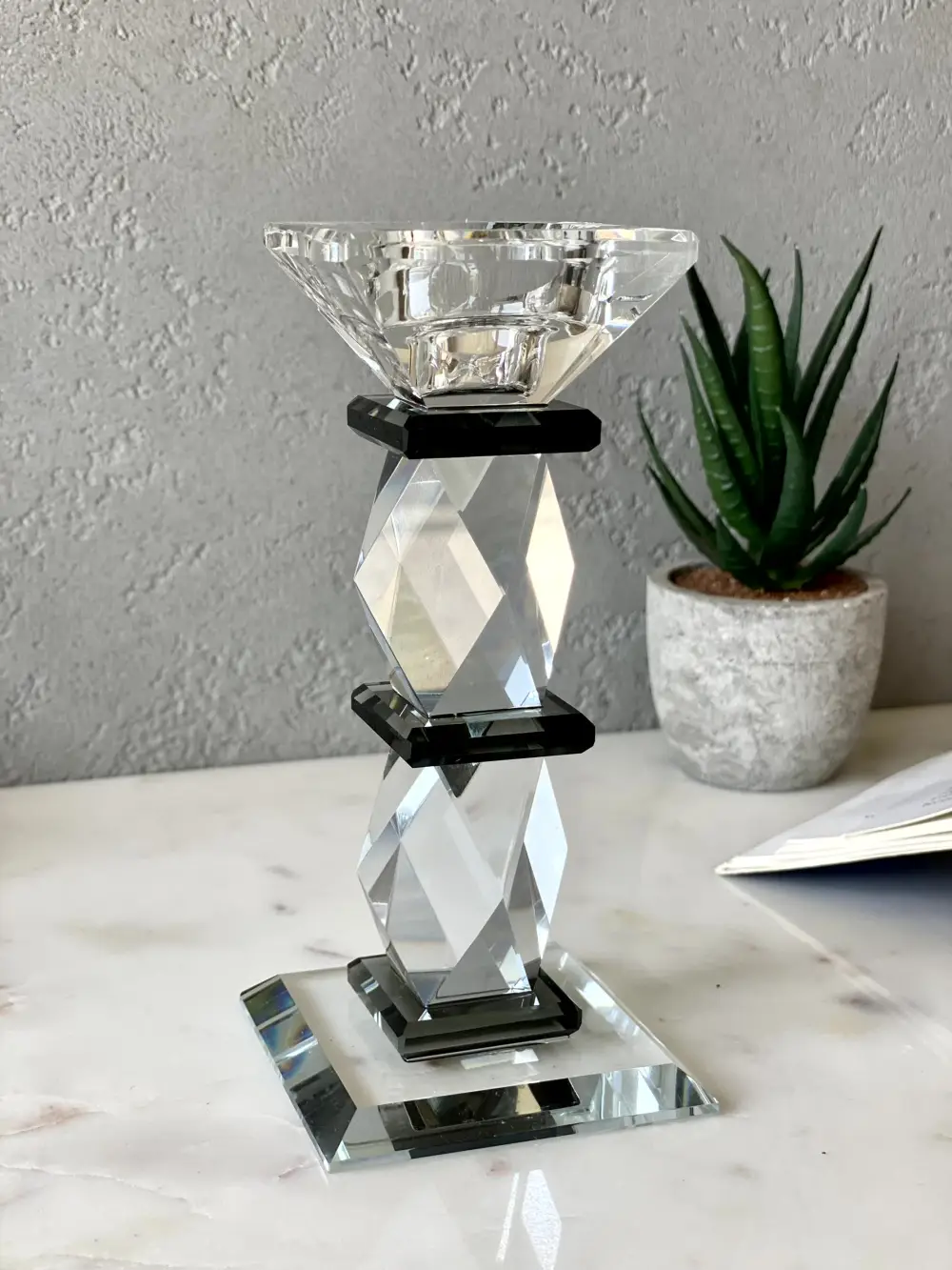 Black Axis Candle Stand Medium