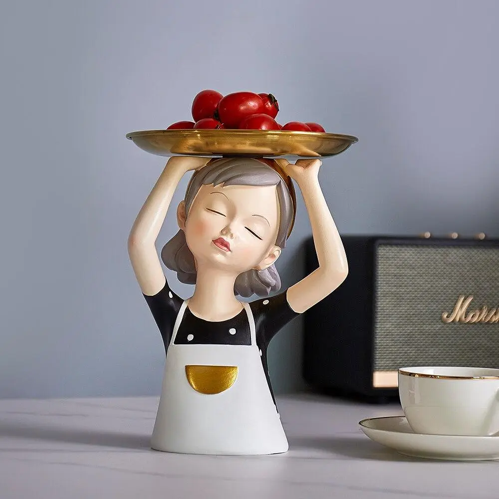 Girl Tray Storage Sculpture