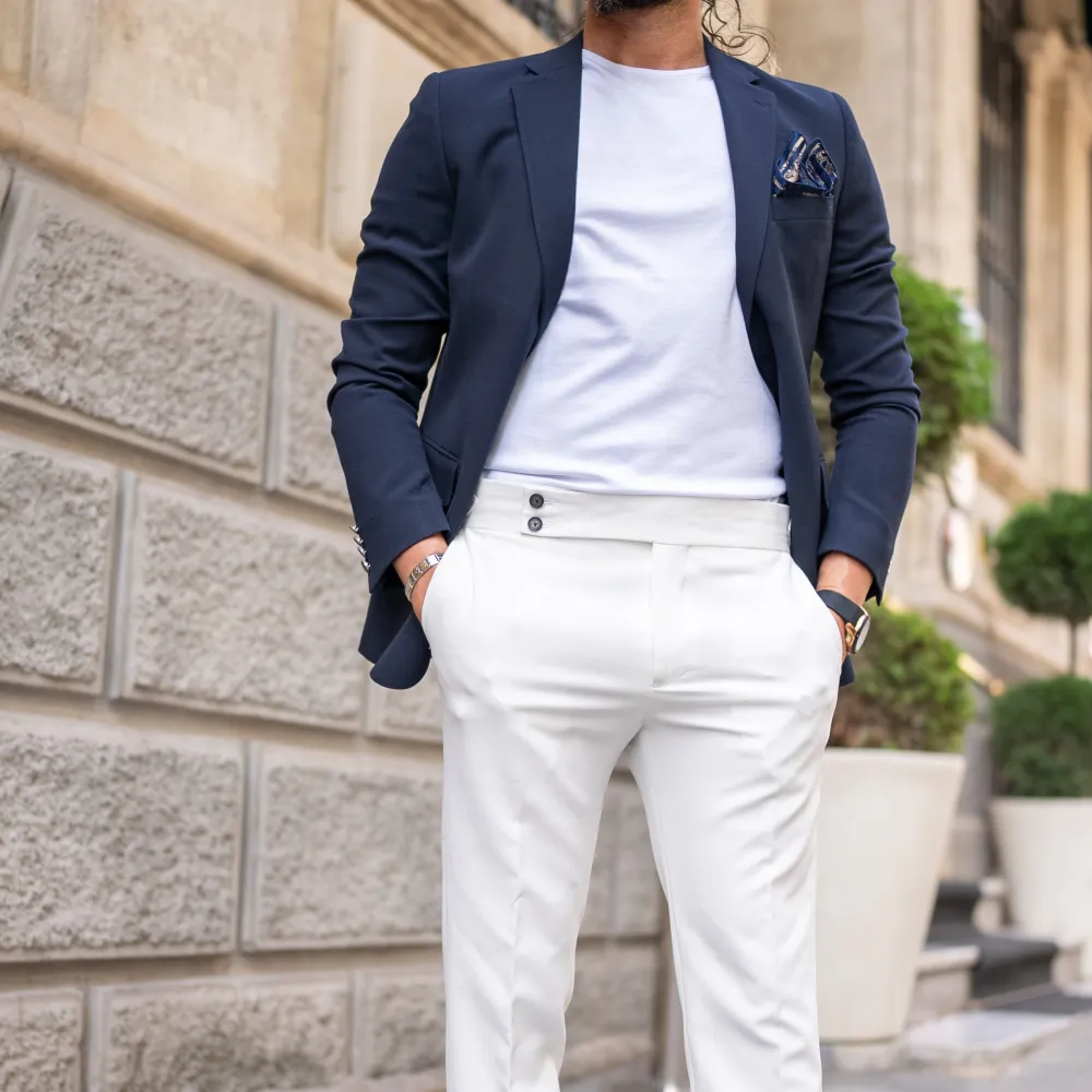 Slim Fit Notch Lapel Blazer