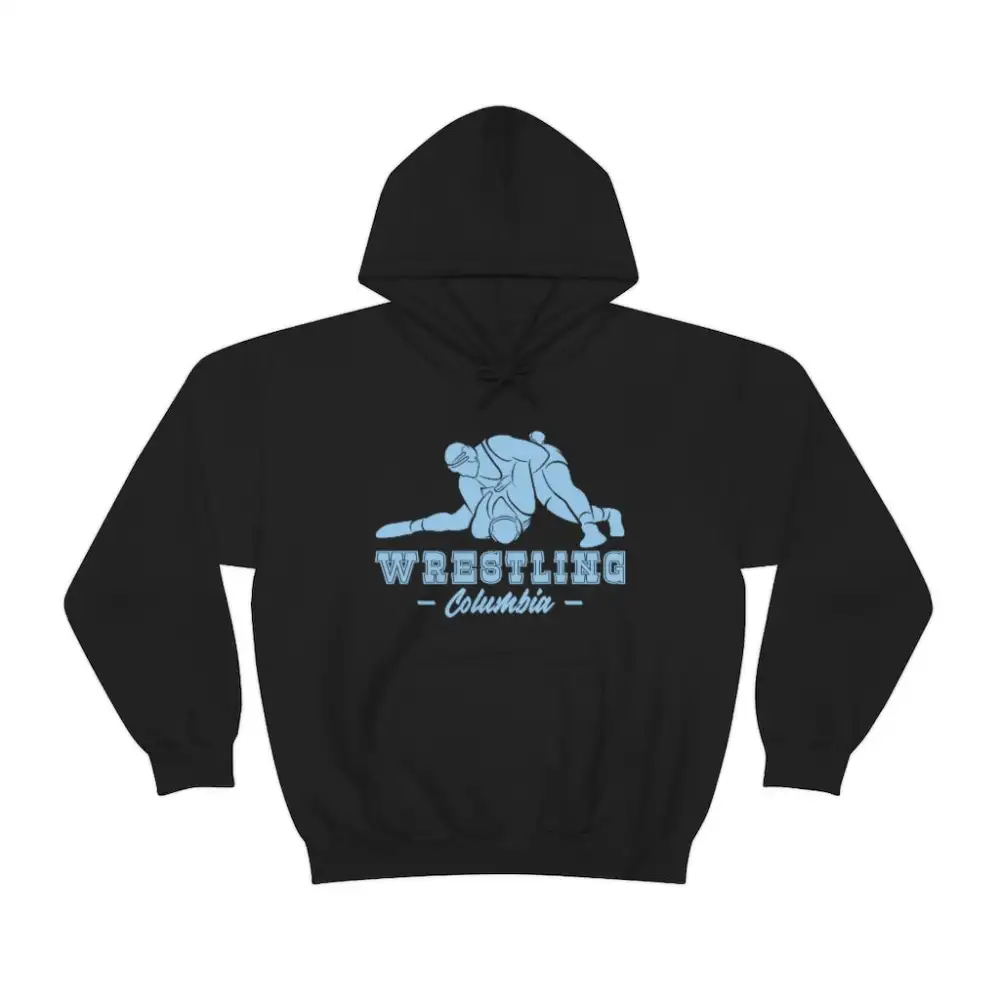 Statement Print Wrestling Graphic Pullover Hoodie