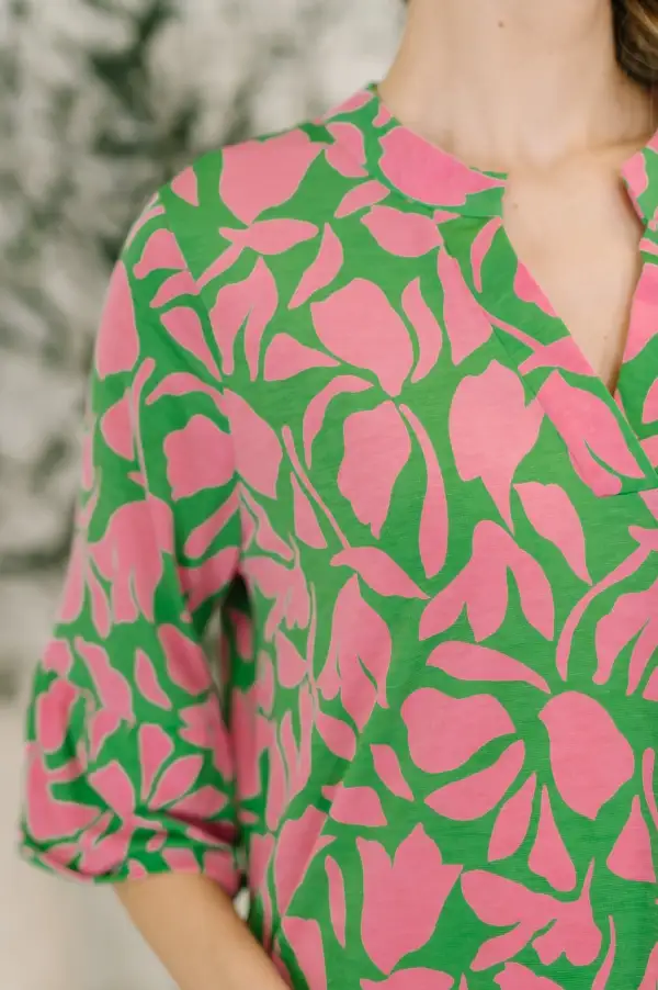 Abstract Floral Sunday Dress