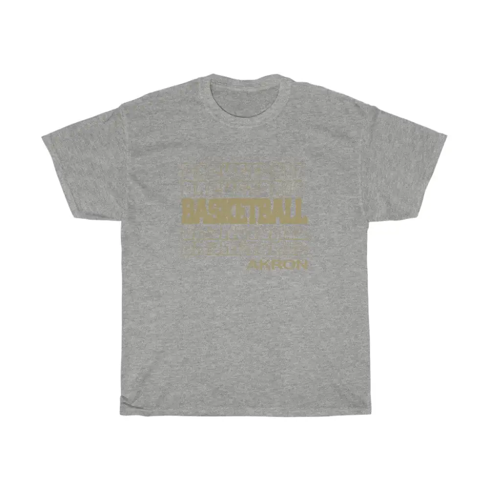 Basketball Akron in Modern Stacked Lettering
