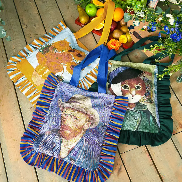 Cat Motif Tote Bag