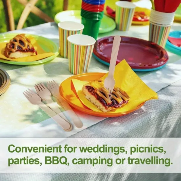 Eco Wooden Disposable Forks