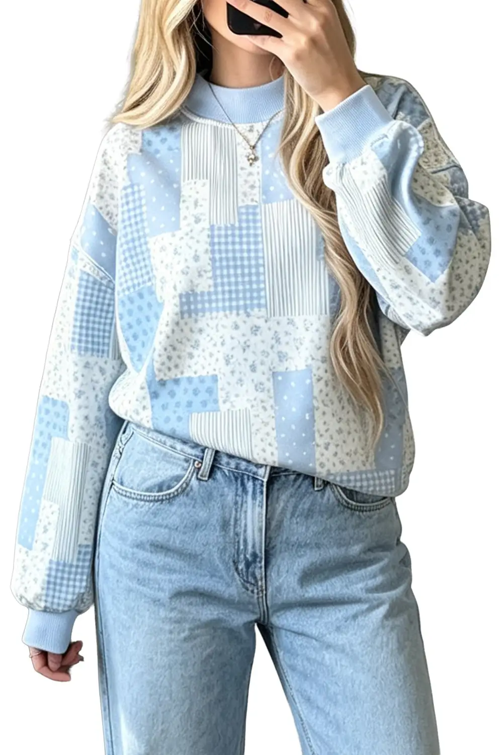 Modern High-Neck Sweatshirt