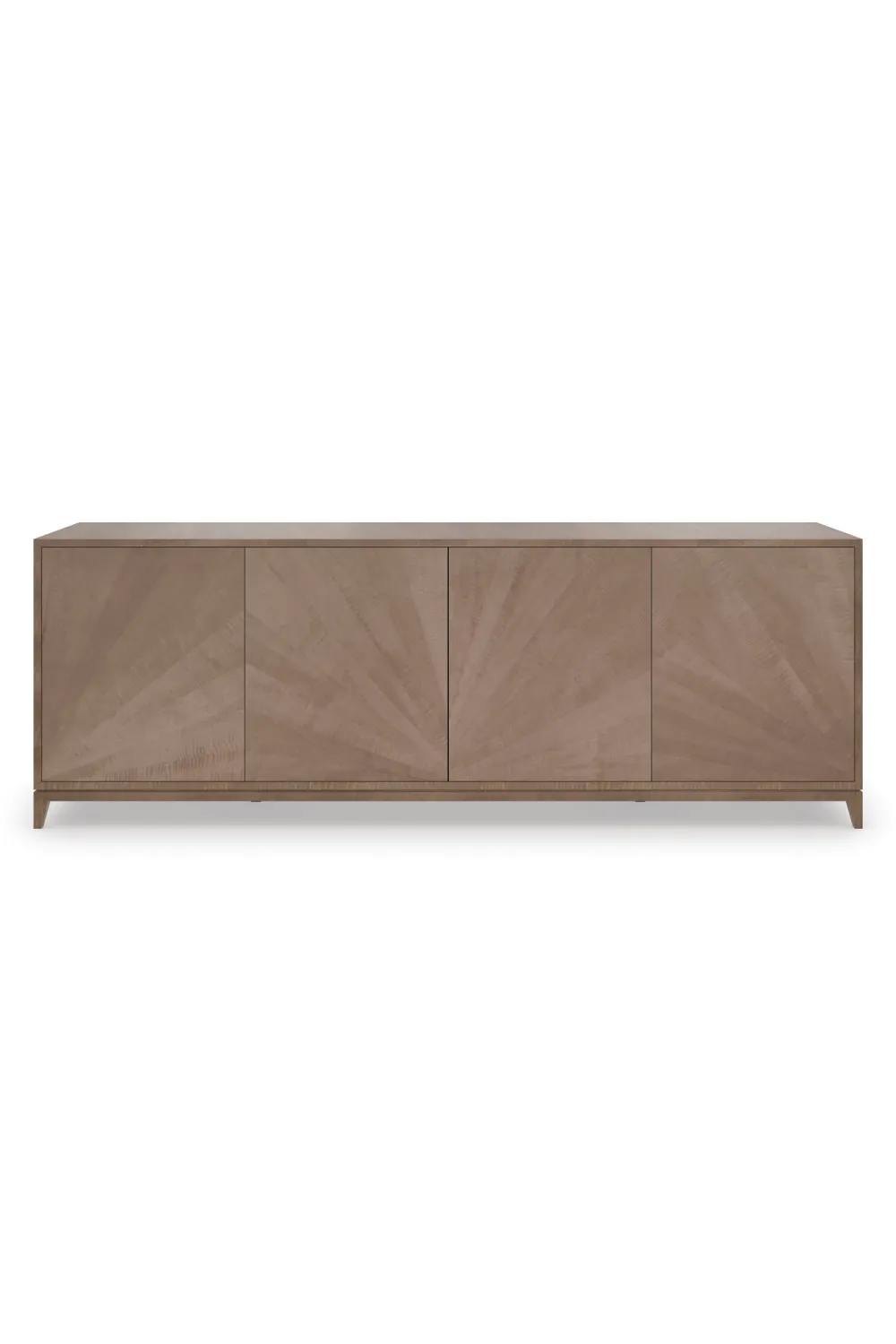 Starburst Patterned Wooden Sideboard
