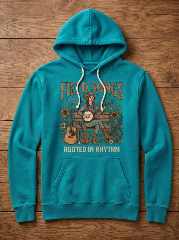 Country-Road Country Music Graphic Hoodie