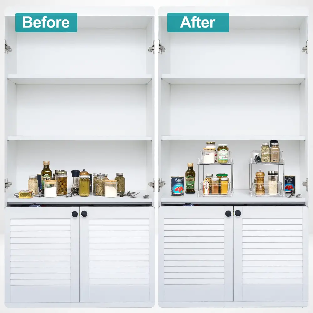 Tier Pull Out Kitchen Organizers