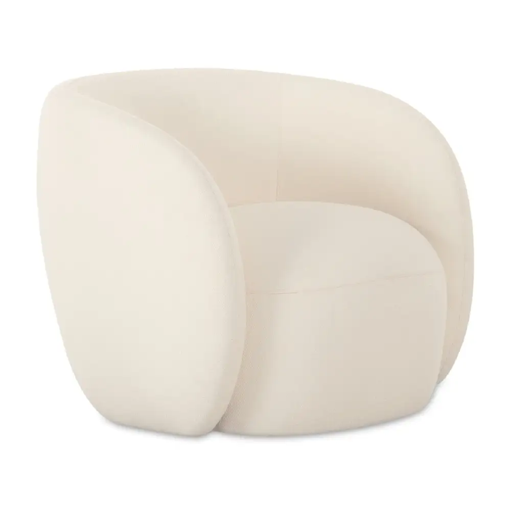 Curved Back Outdoor Accent Chair