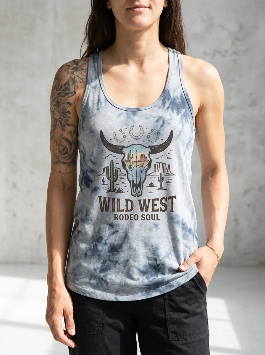 Wild West Rodeo Tank Top Modern