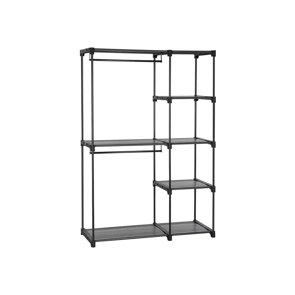 Shelved Freestanding Clothes Storage Rack