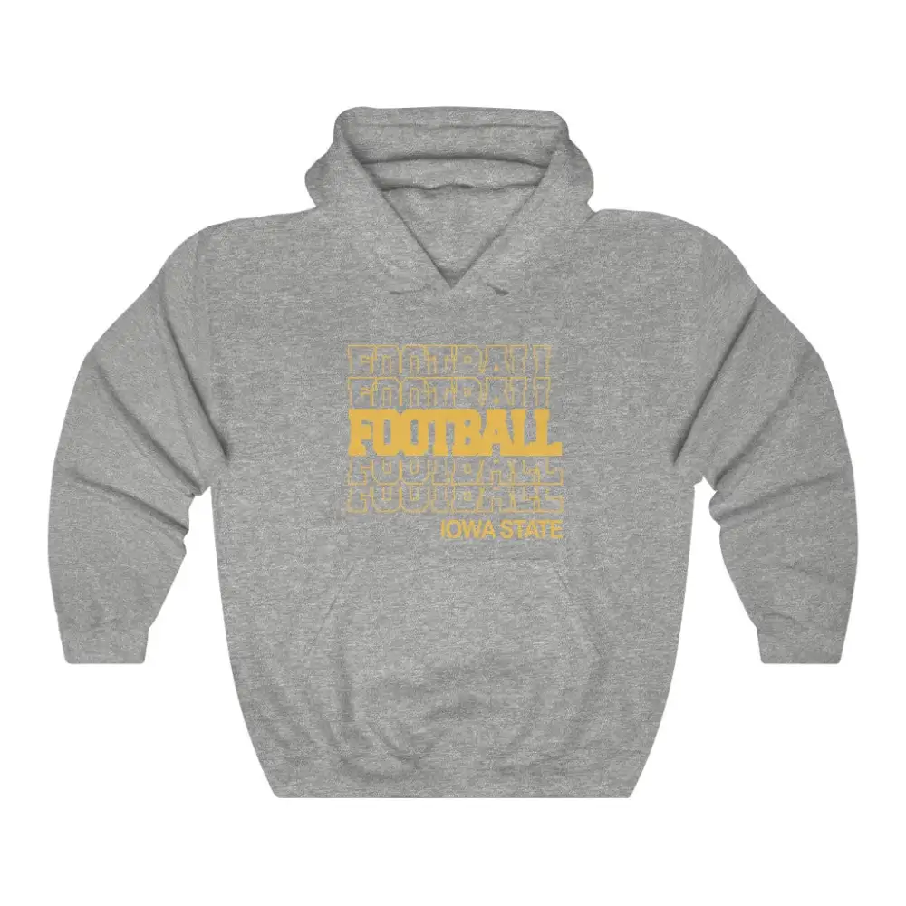 Football Stacked Letter Hoodie