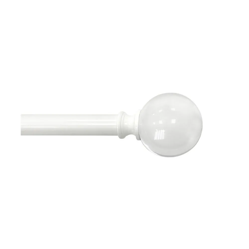 Adjustable Ball Finial Metal Curtain Rod
