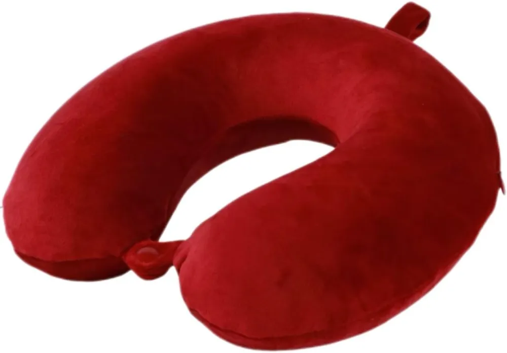 Travel Pillow,100% Pure Memory Foam U Shaped Neck Pillow,Super Lightweight Portable Headrest Great for Airplane, Car,Home,Office,Sleeping Rest (Black)