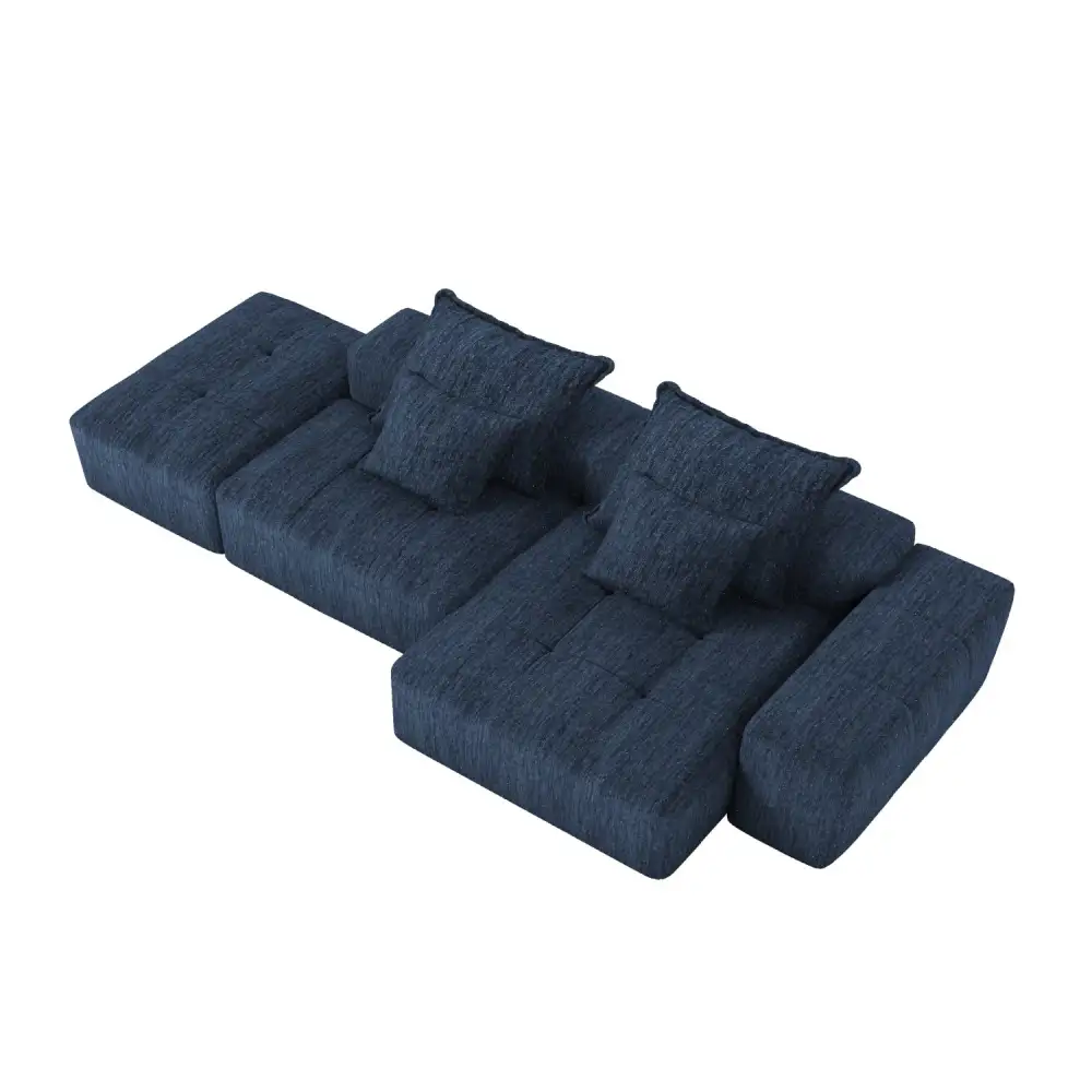 Sectional Modular Chenille Sectional Sofa