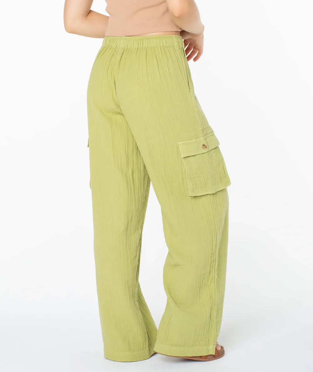Drawstring Casual Pants With Double Pockets