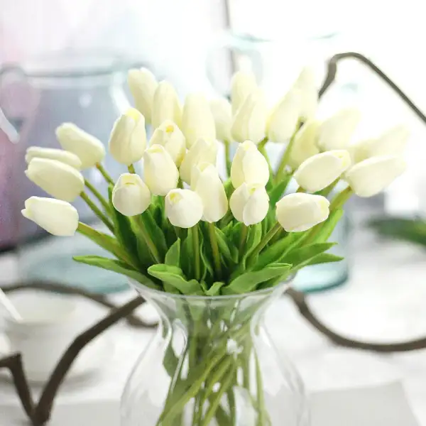 Classic Floral Artificial Round Decorative Botanical Accent